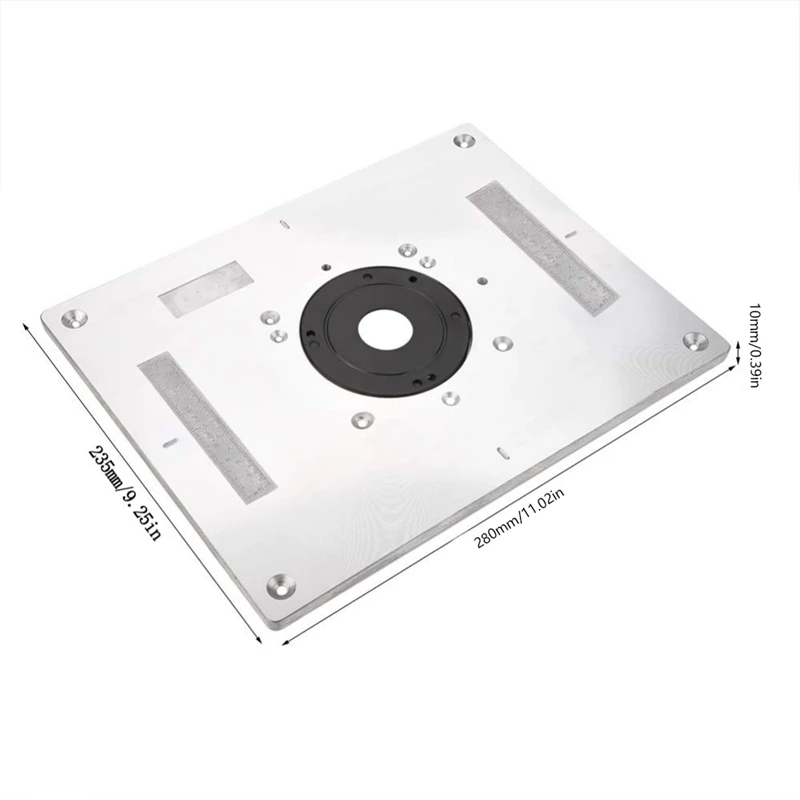  Multi-Functional Aluminum Router Table Insert Plate Trimmer Engraving Machine Woodworking Bench Rou