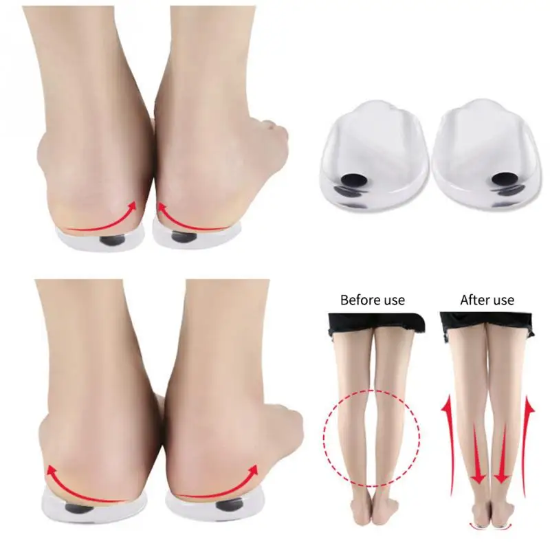 

1Pair Heel Pad Soft Shock Absorption Inserts Support Posture Corrective Shoes Relieve Bow Legs Cushion Magnetic Therapy Wedge
