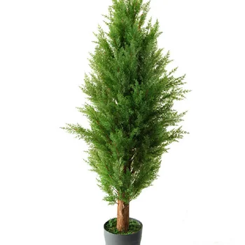 

10xArtificial Pine Cypress Leaves Branch Simulation Home Landscape Decor Part AU