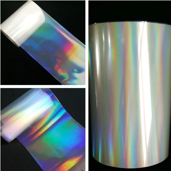 

8CMx120M Holographic Sticker For DIY Nails Art Laser Hot Stamping Star Transfer Foil Film Full Cover Decals Manicure Tool