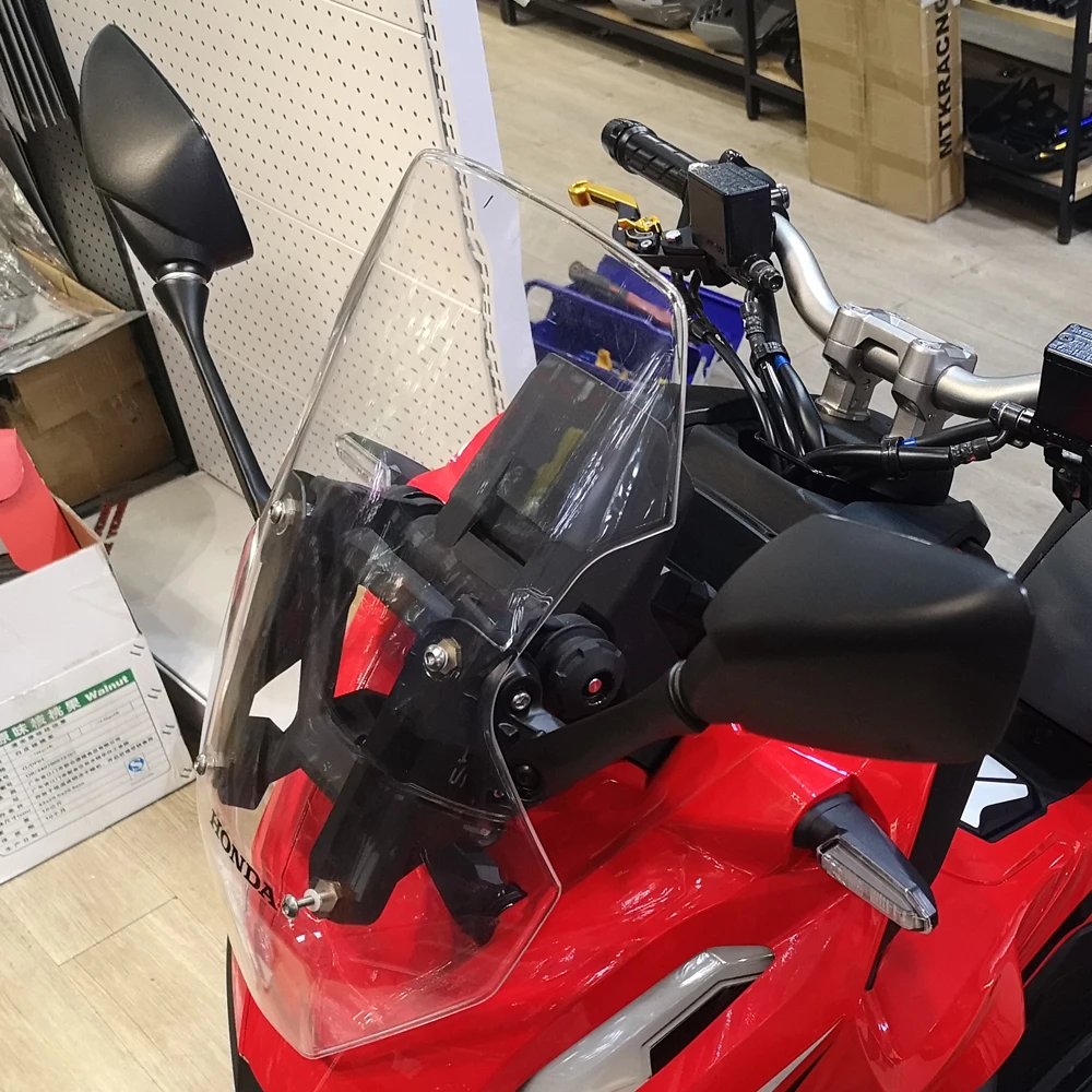 Мотоцикл ADV 150 зеркало заднего вида Передняя подставка держатель кронштейн лобовое стекло кронштейн для adv150 ADV150