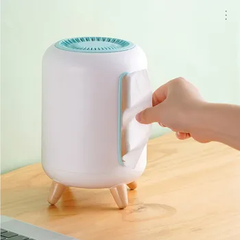 

Creative Home Pumping Box with Bamboo Charcoal Log Wood Tripod Desktop Tissue Box Home Bathroom Deodorization Storage Box