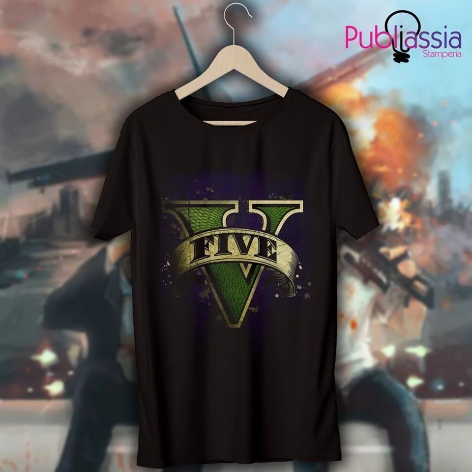 GTA 5 Футболка maglietta 8 Grand Theft Auto vice city Trevor ps4 xbox idea regaloCool Повседневная модная футболка