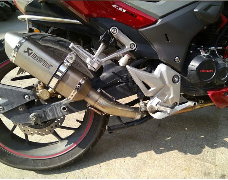Мотоцикл для Honda CB190F Глушитель выхлопная средняя труба набор из нержавеющей стали выхлопная труба