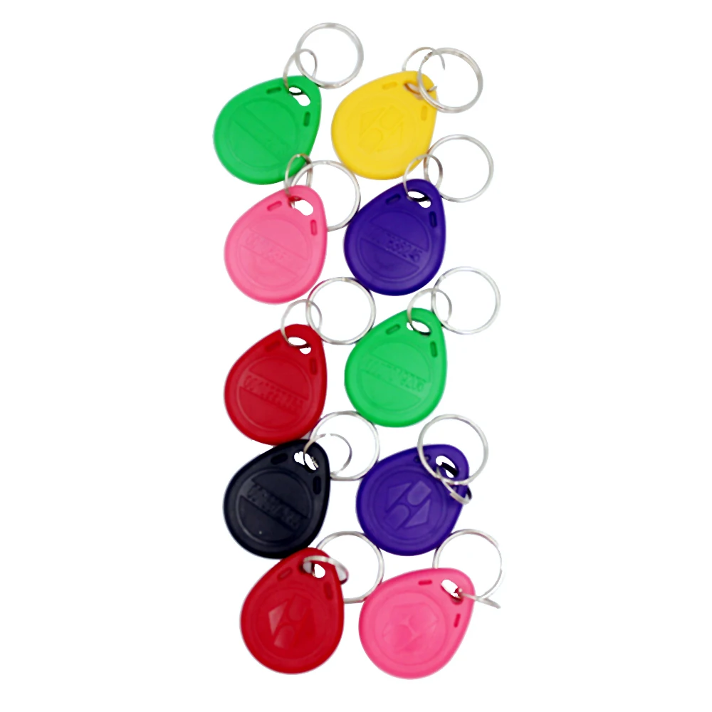 10pcs color key 125 кГц RFID Управление доступом Автономный контроль доступа клавиатура считыватель узкий Размер Snall дверная рама сенсорная клавиатура с подсветкой - Цвет: 10pcs color key