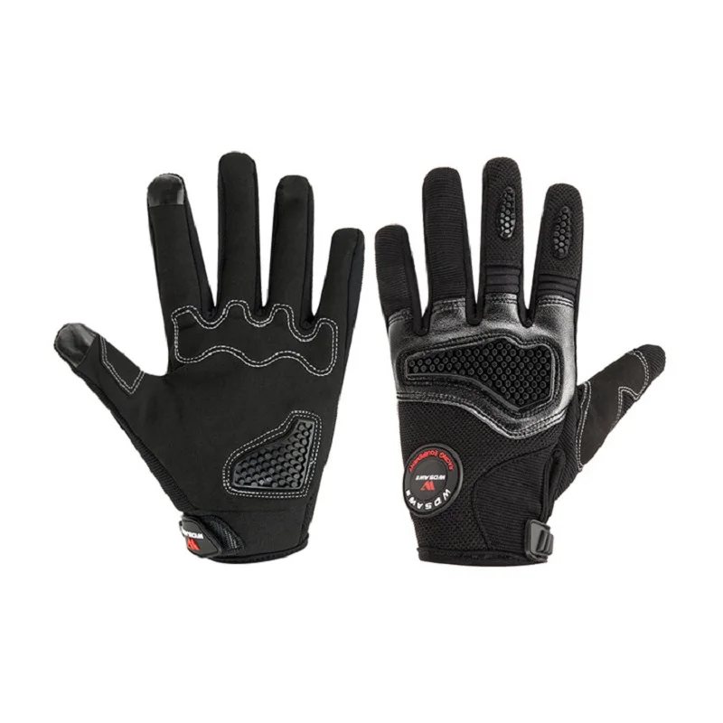 WOSAWE Мотокросс Guantes катание на лыжах полный палец износостойкие плюшевые ткани Нескользящие Bbreathable сенсорный экран Мотоциклетные Перчатки