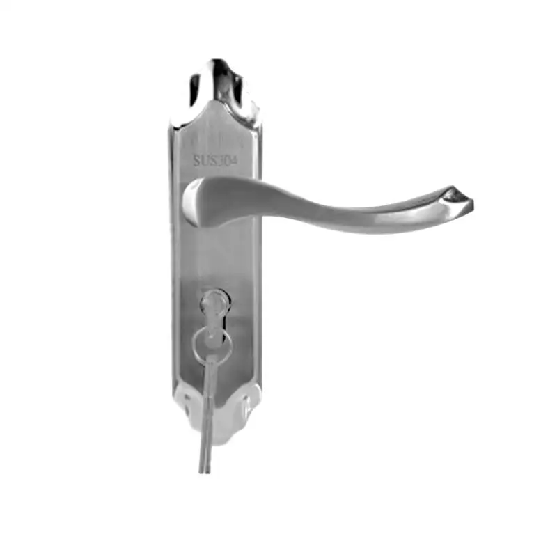 

1 Pc Lock Convenient Indoor Practical Stainless Steel Delicate Handle Lock For Inn Restaurant Home Hotel