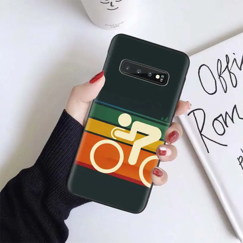 Велосипедный спорт велосипед защитный черный чехол для samsung Galaxy A50 A70 A50S A10S A20S A10 A20E A30 A40 M40 M30S A80 мягкий чехол для телефона