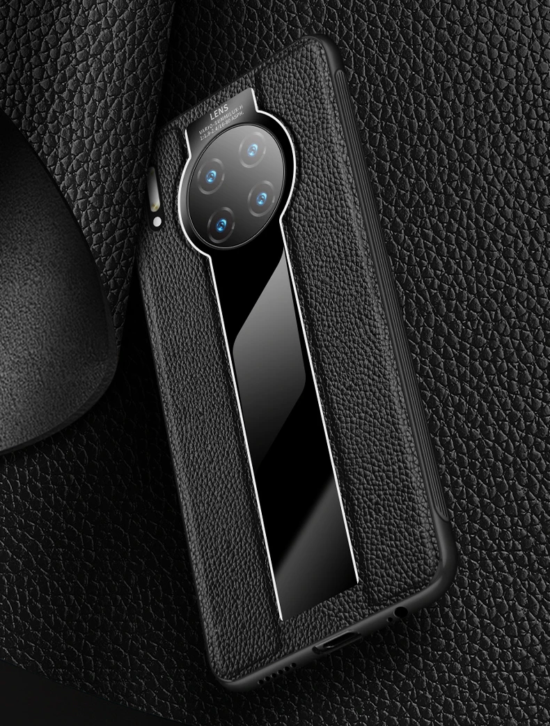 Для huawei mate 30/Pro Чехол, роскошная ТПУ Рамка+ акрил+ натуральная кожа, чехол, задняя крышка для huawei mate 30, противоударный Тонкий чехол