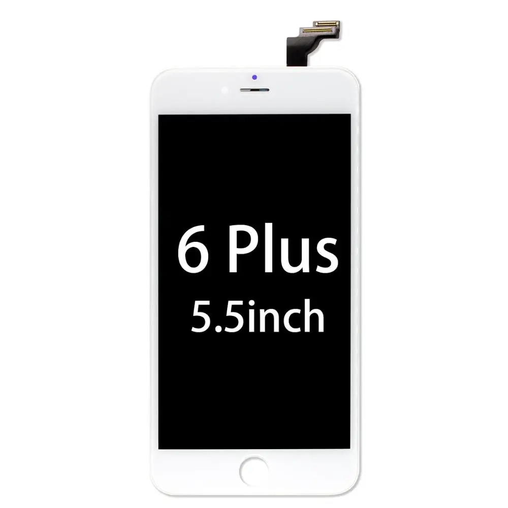 Черный/белый экран Замена для iPhone 6 6plus дисплей 3D сенсорный дигитайзер сборка ЖК для A1586 A1589 A1549 A1522 A1524 тоже - Цвет: 6 Plus-White
