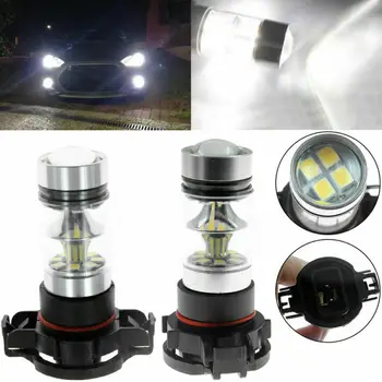 

2PCS 2504 PSX24W White 100W High Power LED Headlight Bulbs Fog Light DRL 6000K High Quality And New LED Lights