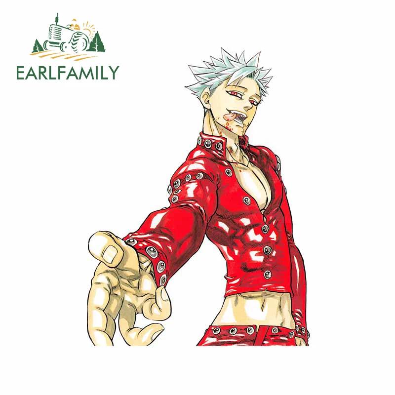 EARLFAMILY 13 см x 9 для семи смертных грехов устойчивая к царапинам Автомобильная