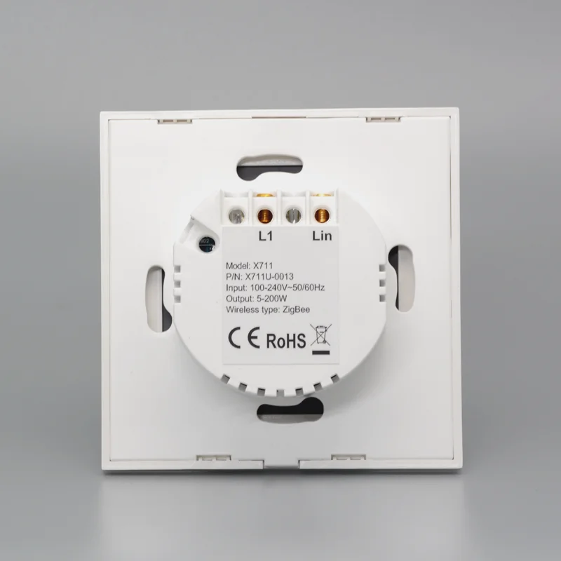 Zigbee смарт сенсорный светильник переключатель без нейтральный противопожарная проводка Tuya 86 Стекло стены Панель Переключатель ЕС 1/2/3, совместим с Google Home, Alexa