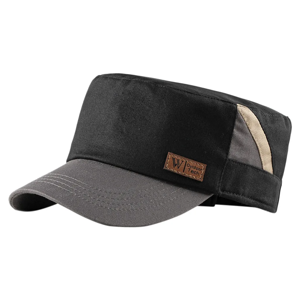 Твердые полями плоский верх кадетские шапки регулируемый корпус винтажные шляпы с плоским верхом czapka zimowa casquette homme gorro mujer invierno