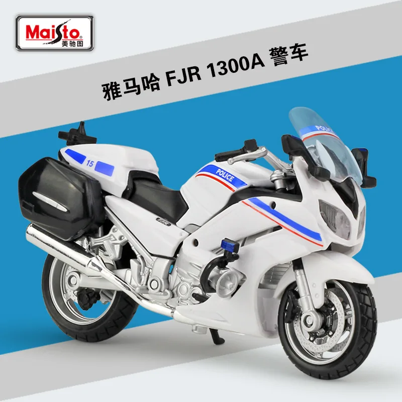 Maisto 1:18 Scale FJR 1300A Police Motorcycle Metal Diecast Sport Race Model Motorbike |
