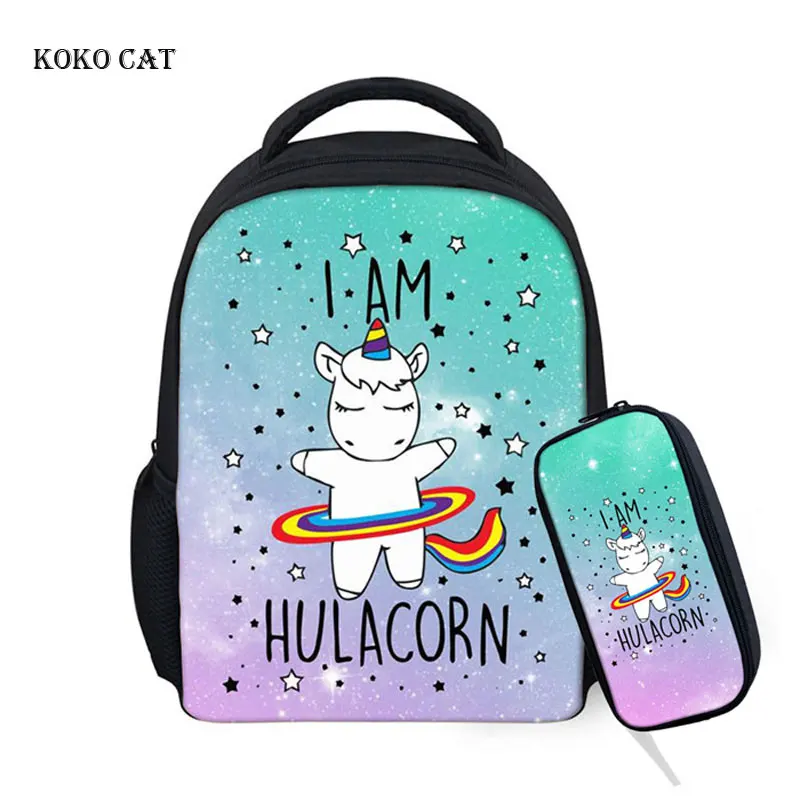 Cute Cartoon Unicorn Printed Mini School Bags Children Daily Backpack Kindergarten Book Bag Kids Travel Daypack Mochila Escolar | Багаж и