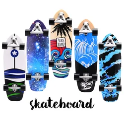 CX7 Land Surfboard Cruising Skateboard Outdoor Carving Surfing Cruiser Board Longboard Skate board Upgraded Ski Training Board