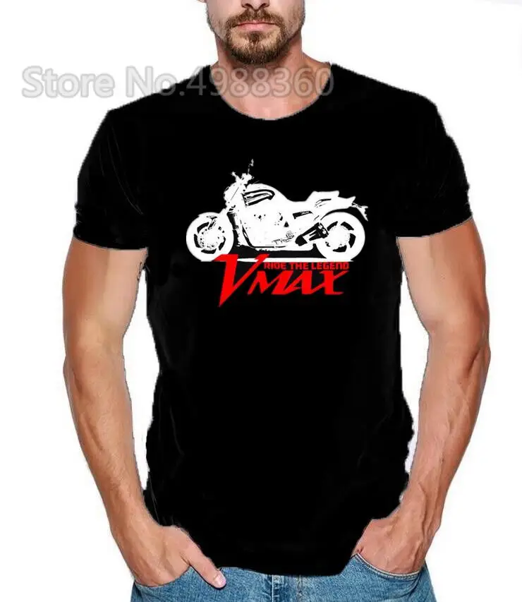 Новинка 2019 летняя крутая футболка с японским мотоциклом VMAX RIDE THE LEGEND FAN хлопковая |