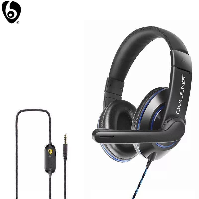 Проводные Игровые наушники OVLENG P5 для электронных видов спорта с микрофоном