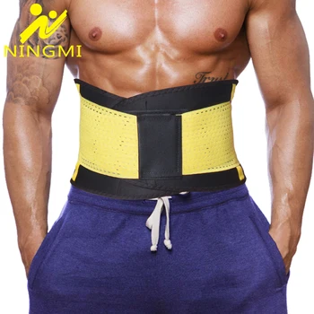 

NINGMI Slim Waist Trainer Belt for Men Modelling Belt Body Shaper Slimming Underwear Pulling Strap Shapewear Sport Top