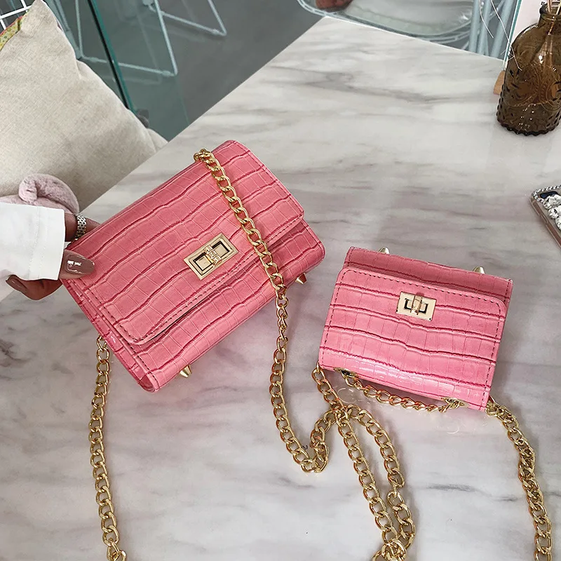 

Bag Women's 2020 New Style Versatile Crocodile Pattern Square Sling Bag France Non-mainstream Chain Mini Shoulder Bag Women's Ba