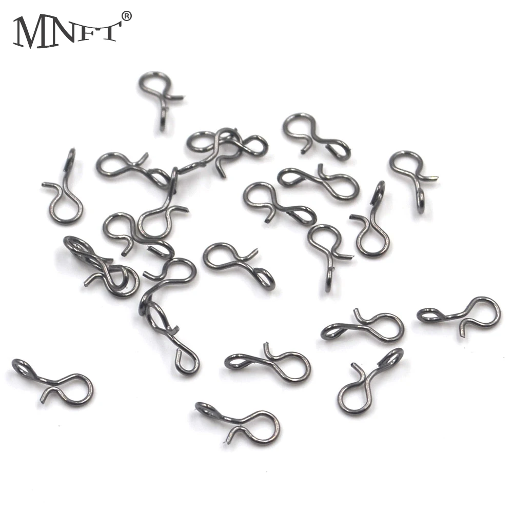 MNFT 500PCS High Carbon Steel Quick Change Snap for Fishing Hook And