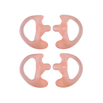 

2 Pairs Universal Replacement Soft Silicone Open Ear Insert Earmould for Two Way Radio Coil Tube Audio Kits UV-5R UV-B6 BF-888S