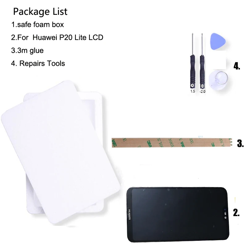 Huawei P20 Lite lcd323fdffdff