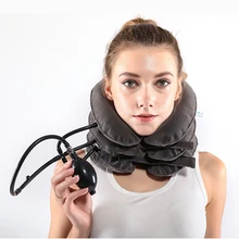 Медицинский массаж шейного позвонка U подушка для шеи протектор расслабление мышц снятие давления шейного позвонка подушка для воздуха Мягкий Отдых надувной воротник