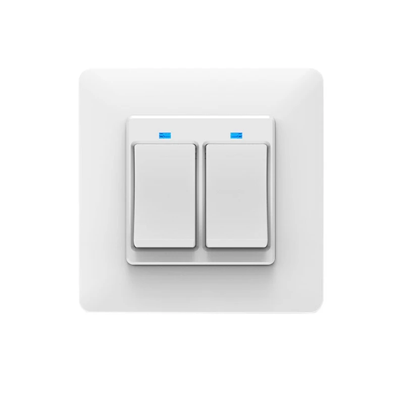

WiFi Smart Light Switch Push Button Smart Life/Tuya APP Remote Control Works with Alexa Google Home for Voice Control 2 Gang(EU