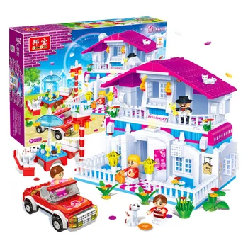 

552pcs Happy Restaurant Hotel Compatibie Lepining Building Blocks Toy Kit DIY Educational Children Christmas Birthday Gifts