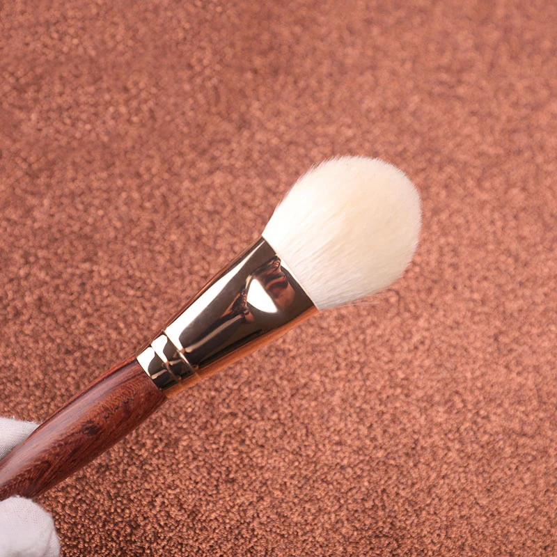 Shoushoulang Professional Handmade Make Up Brush Angled Blush Blusher Brush HZ1005 Soft Saikoho Goat Hair Makeup Brushes 2