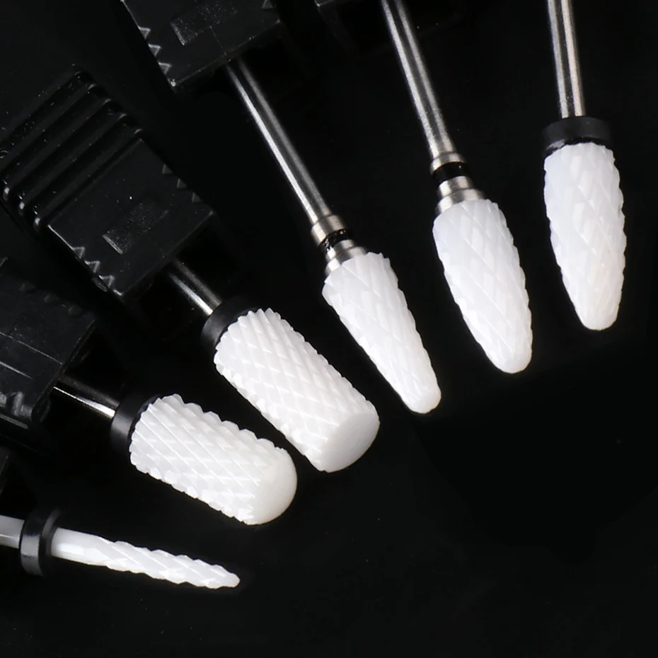 Ceramic Nail Drill Bit Carbide Manicure Rotate Burr Milling Cutter Electric Nail File Pedicure Drill Nail Care Tools 7