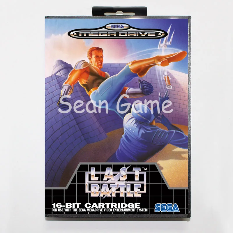 Elevata prestazione 16 бит MD игровая карта для sega Mega Drive Последняя Битва Обложка с розничной коробкой