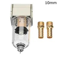  6mm/8mm/10mm/12mm Universal Engine Oil Catch Tank Reservoir Can Filter Gas Separator Replacement with 2 Connector Tube 