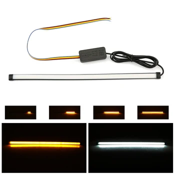 

30cm Motorcycle Bicycle Red/White Amber LED Tail Lights Waterproof Smooth LED Lights Turn Signals Motorcycle Brake Light Strip