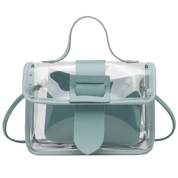 

Transparent Mini Handbag For Women 2020 Leather Fashion Shoulder Bag Vintage Luxury Design Crossbody Bag Tote Bag Lady
