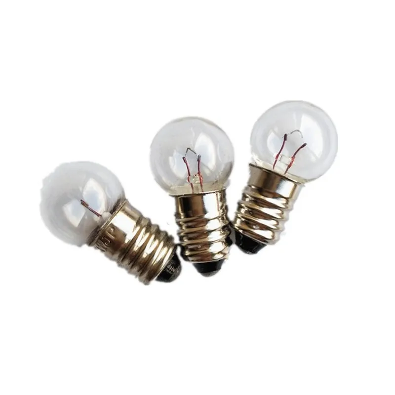 5pcs DC3V/2.5V/4.5V/3.8V E10 screw mouth LED lamp beads indicator light bulb 