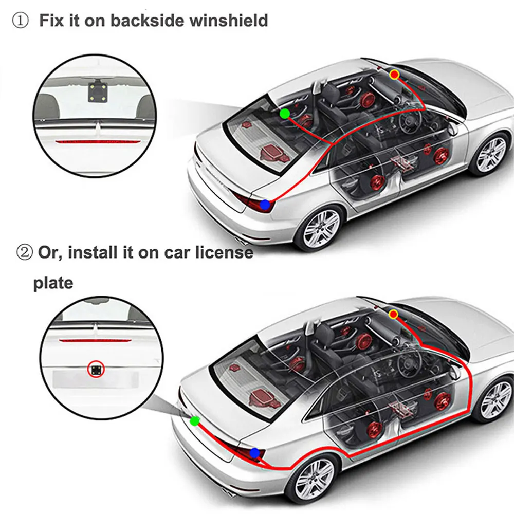DVR DASH CAMERA HD Video Recorder Touch Screen Photography 1920x1080 Dual Lens Rearview