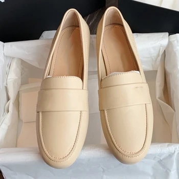 

Women flat shoes 2020 genuine leather sneakers round toe flats platform brogues ladies summer woman gladiator flat shoes