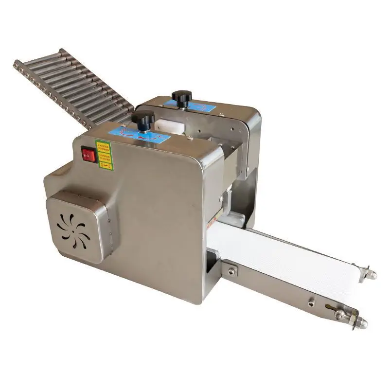 Automatic Dumpling Skin Maker Machine Stainless Steel, Commercial Spring Roll/Ravioli,, Dough Sheeter Dumpling Wrapper Machine With Ravioli Square Skin,Round Model