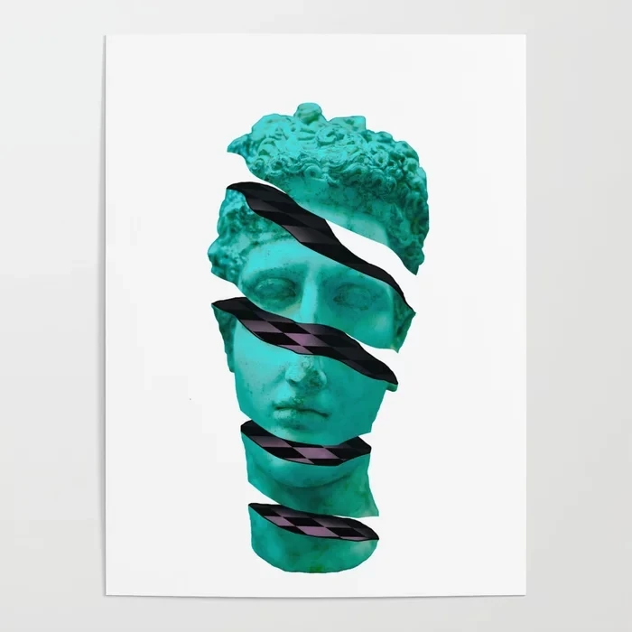 Prints Home Decoration Canvas Painting Greek Statue Wall Artwork Modern Modular Vaporwave Pictures For Living Room Poster | Дом и сад