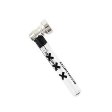 Премиум стеклянная курительная трубка с прозрачная ручка 93 мм с металлической чашей МЕТАЛЛ ТАБАК ручная ложка травы аксессуары для трубок