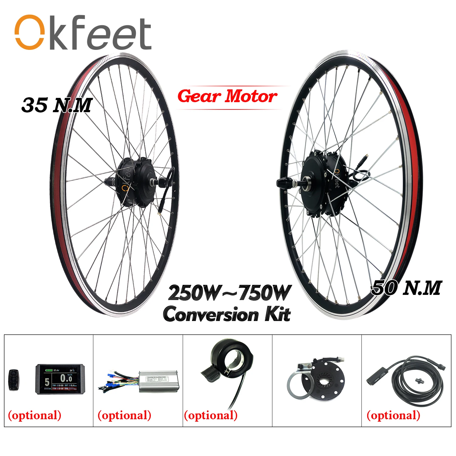 #^Special Price eBike Conversion Kit 250W 48V 500W 750W Hub Motor Wheel Display Electric Bike Bicycle Conversion Kit