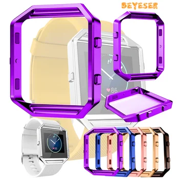 

Metal protective case Frame Case Cover Shell For Fitbit Blaze Stainles Steel Replacement case Activity Tracker Watch Accessories