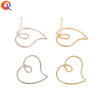 

Cordial Design 50Pcs 17*17MM Jewelry Accessories/Earrings Stud/Heart Shape/Genuine Gold Plating/Hand Made/DIY Earrings Making