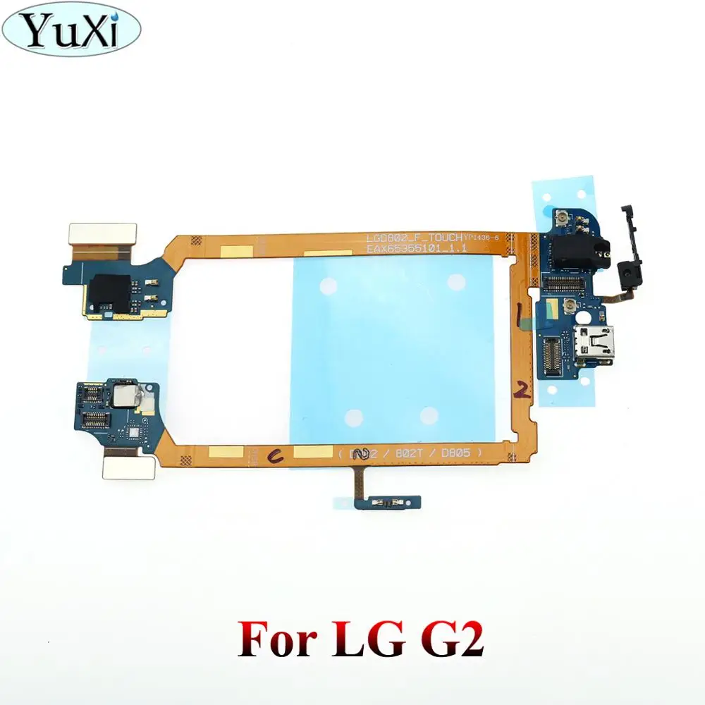 YuXi для LG G2 D802 D805 док разъем зарядное устройство Порт USB гибкий кабель Разъем