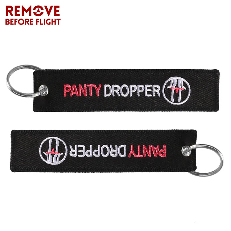 20 Pcs Wholesale Panty Dropper Funny Key Chains For Cars Black
