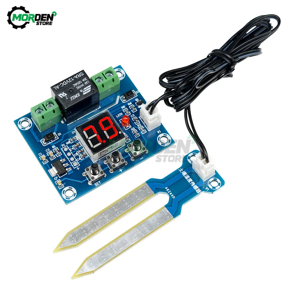 

DC 12V XH-M214 Soil Moisture Sensor Digital Humidity Controller Irrigation System Automatic Watering Module Detector Integrated