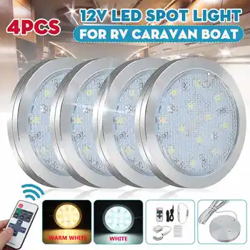

4/12pcs 12V Car RV Interior Lighting Boat Camping Trailer Lights LED Spot Light Van Camper Caravan LED Roof Lights Motorhome
